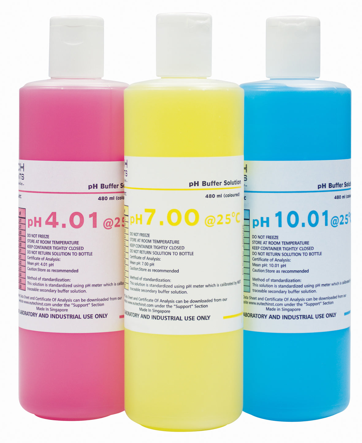 PH Buffer and Calibration Solutions 500ml