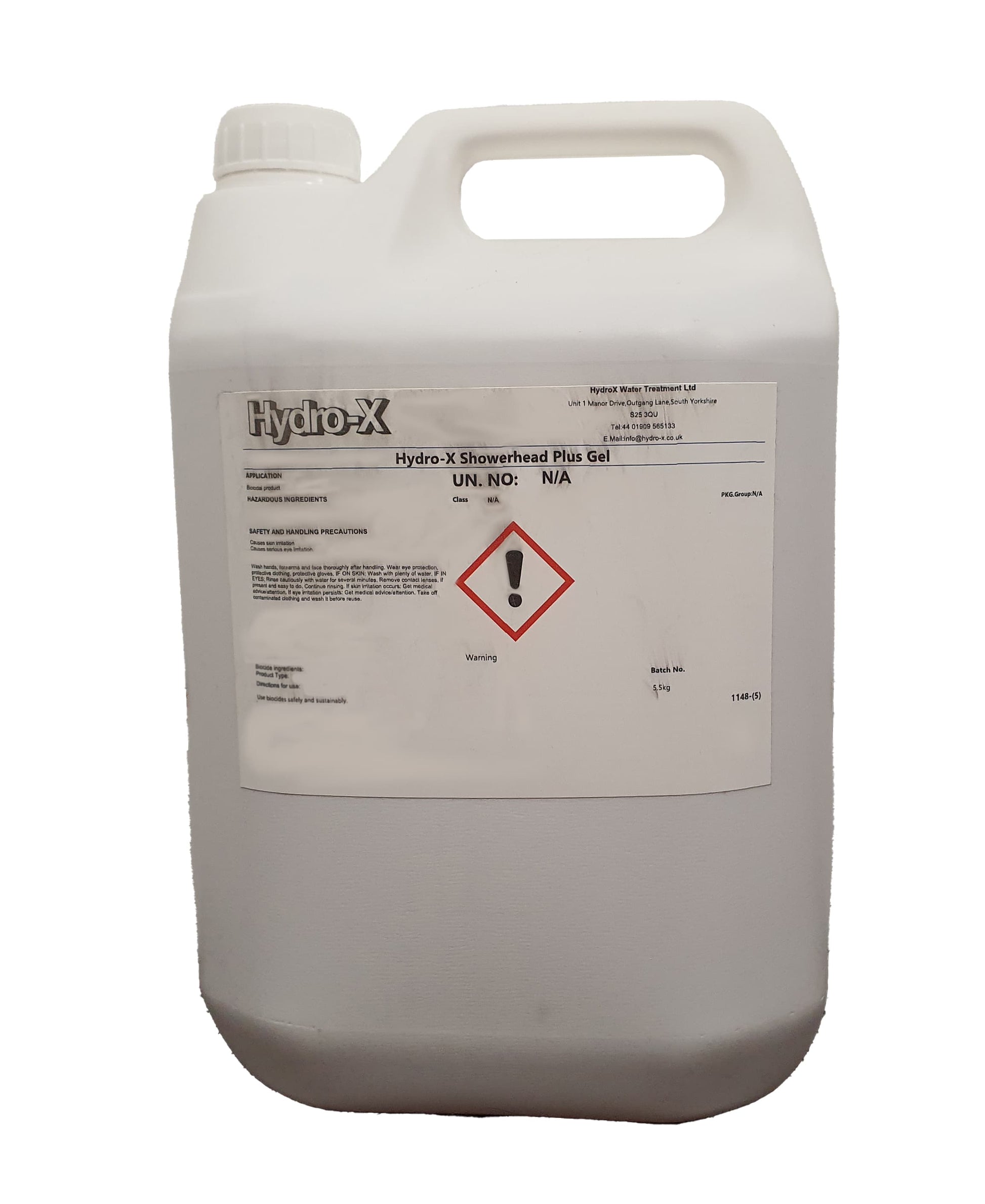 Hydro-X Showerhead Plus Spray Gel 5L image 0
